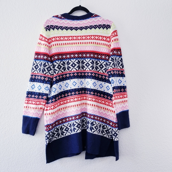 Old Navy Fair Isle Long Line Open-Front Sweater - Picture 6 of 10